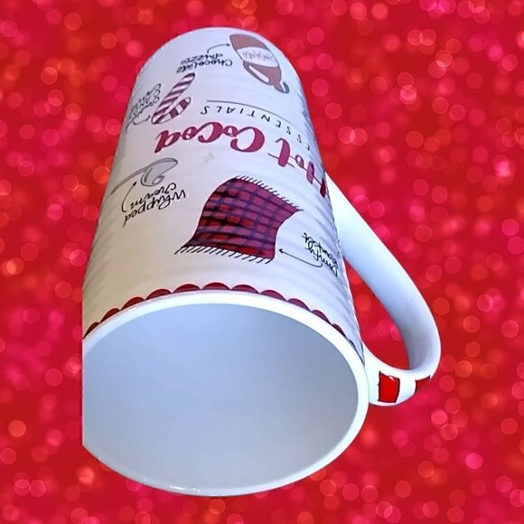 CHRISTMAS PIER 1 *HOT COCOA ESSENTIALS*  MUG Tall 16 OZ  SET OF 2 VINTAGE - Picture 10 of 11